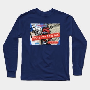 Song For America - 4 - Collage 2 - Modern Meets Retro Long Sleeve T-Shirt